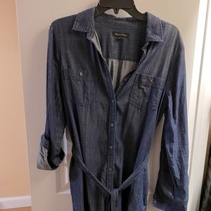 Banana Republic denim shirt dress.